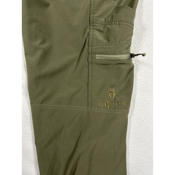 Kryptek Pants Mens 36x32 Green Tactical Stretch Outdoor Valhalla Zip Pockets - Picture 4 of 7